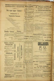 Página do jornal Unitário de novembro de 1909