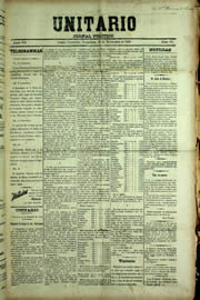 Página do jornal Unitário de novembro de 1909