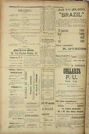 Página do jornal Unitário de dezembro de 1909
