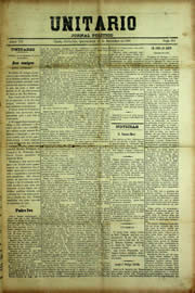 Página do jornal Unitário de dezembro de 1909