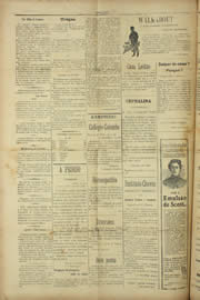 Página do jornal Unitário de dezembro de 1909