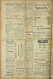 Página do jornal Unitário de dezembro de 1909
