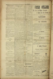 Página do jornal Unitário de janeiro de 1910