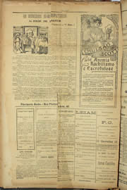 Página do jornal Unitário de janeiro de 1910