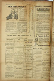 Página do jornal Unitário de janeiro de 1910