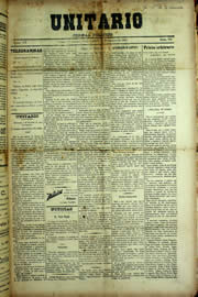 Página do jornal Unitário de fevereiro de 1910
