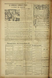 Página do jornal Unitário de fevereiro de 1910