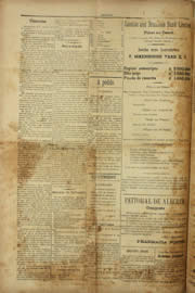 Página do jornal Unitário de março de 1910