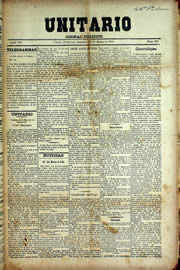Página do jornal Unitário de março de 1910
