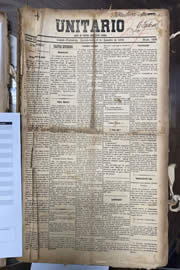 Página do jornal Unitário de janeiro de 1912