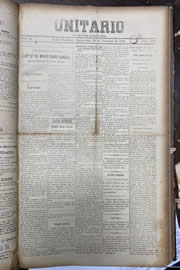Página do jornal Unitário de fevereiro de 1912