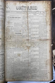 Página do jornal Unitário de março de 1912