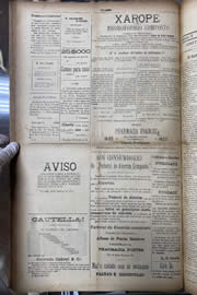 Página do jornal Unitário de abril de 1912