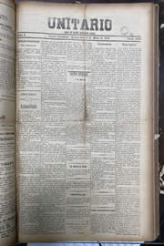 Página do jornal Unitário de maio de 1912