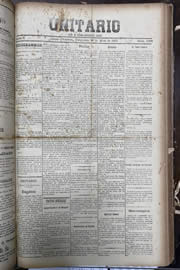 Página do jornal Unitário de maio de 1912