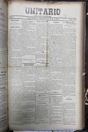 Página do jornal Unitário de maio de 1912