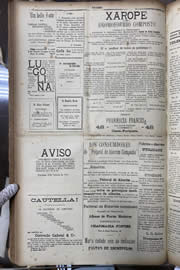 Página do jornal Unitário de maio de 1912