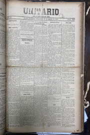 Página do jornal Unitário de agosto de 1912