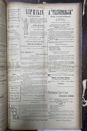 Página do jornal Unitário de setembro de 1912