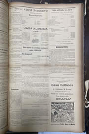 Página do jornal Unitário de setembro de 1912