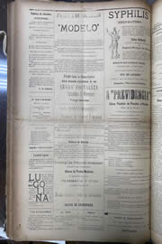 Página do jornal Unitário de setembro de 1912