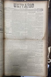 Página do jornal Unitário de setembro de 1912