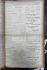 Página do jornal Unitário de outubro de 1912