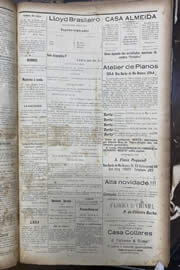 Página do jornal Unitário de outubro de 1912