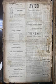 Página do jornal Unitário de janeiro de 1913