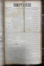 Página do jornal Unitário de janeiro de 1913