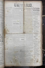 Página do jornal Unitário de fevereiro de 1913