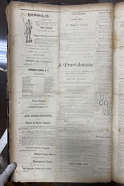 Página do jornal Unitário de fevereiro de 1913