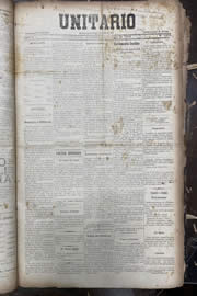 Página do jornal Unitário de fevereiro de 1913