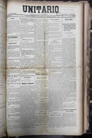 Página do jornal Unitário de maio de 1913