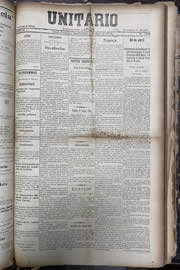 Página do jornal Unitário de maio de 1913