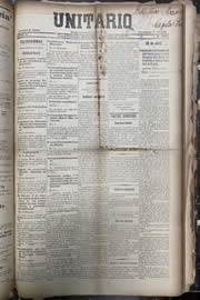 Página do jornal Unitário de maio de 1913