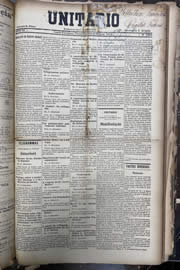 Página do jornal Unitário de maio de 1913