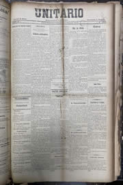 Página do jornal Unitário de maio de 1913