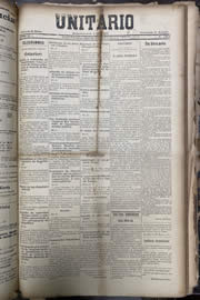 Página do jornal Unitário de maio de 1913