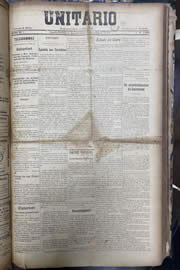 Página do jornal Unitário de julho de 1913