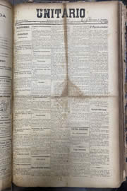 Página do jornal Unitário de julho de 1913