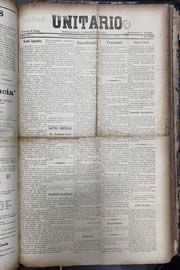 Página do jornal Unitário de julho de 1913