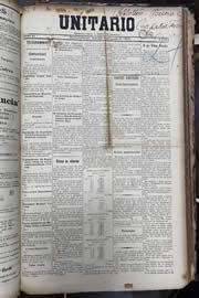Página do jornal Unitário de agosto de 1913
