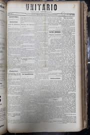 Página do jornal Unitário de outubro de 1913