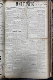 Página do jornal Unitário de outubro de 1913