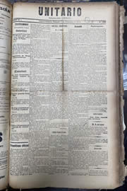 Página do jornal Unitário de novembro de 1913