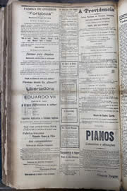Página do jornal Unitário de novembro de 1913