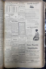 Página do jornal Unitário de novembro de 1913