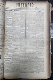 Página do jornal Unitário de novembro de 1913