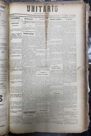 Página do jornal Unitário de novembro de 1913